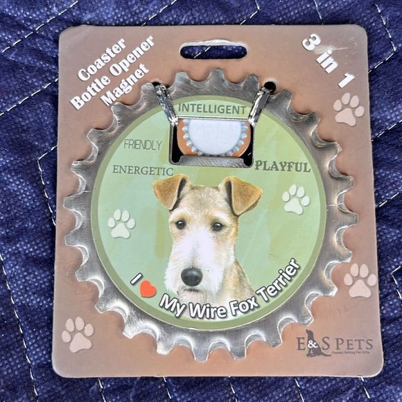 3-in1 Dog Coasters / Bottle Openers / Magnets NWT - Picture 7 of 10